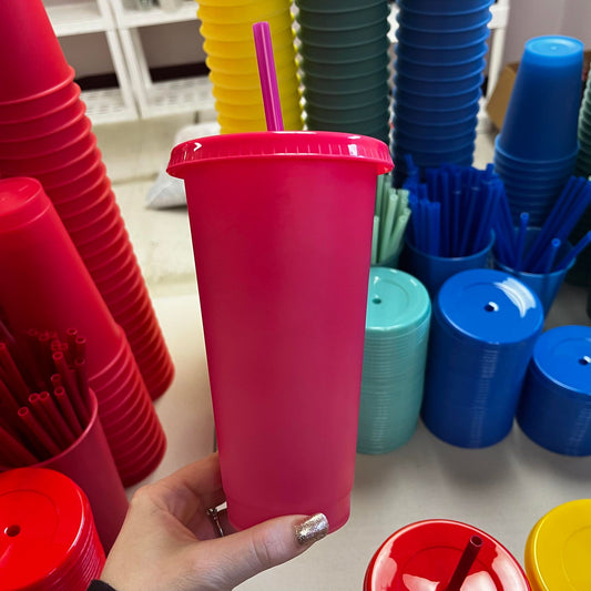 24oz Solid Color Changing Cold Cups