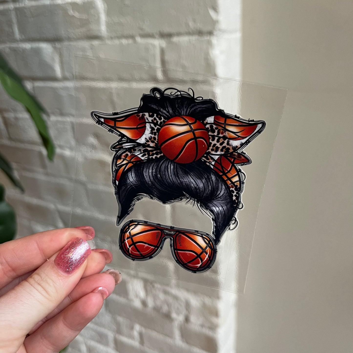 Basketball Bun UV DTF Decal