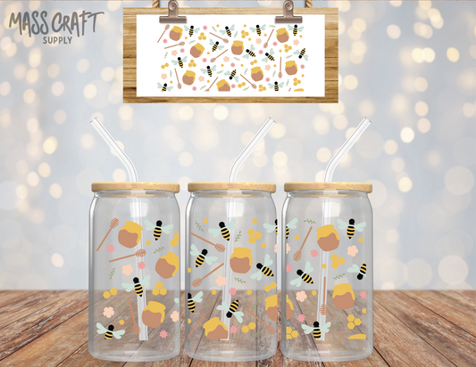 Honey Bees UV DTF Wrap