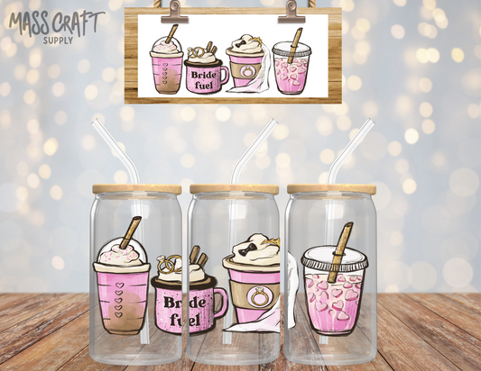 Bride Fuel Latte UV DTF Wrap