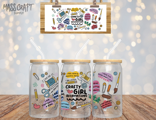 Crafty Girl Affirmations UV DTF Wrap