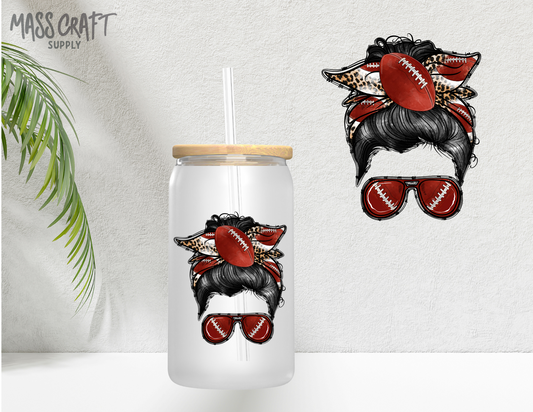 Football Bun UV DTF Decal