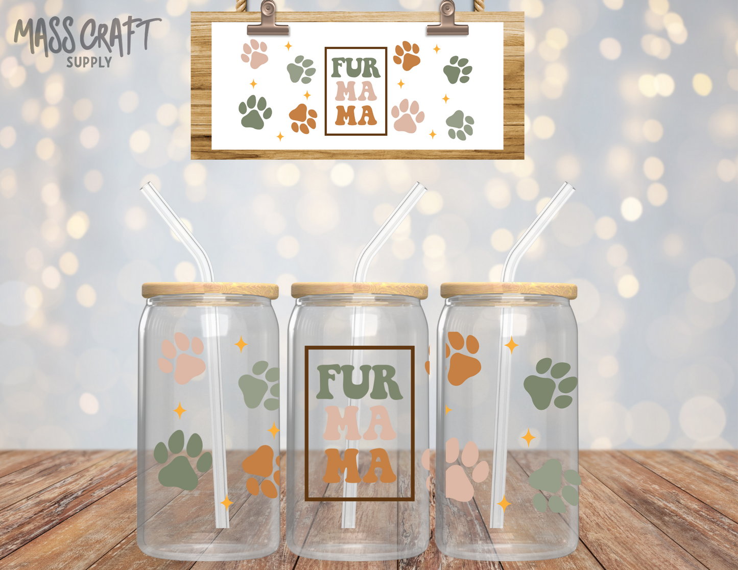 Fur Mama UV DTF Wrap