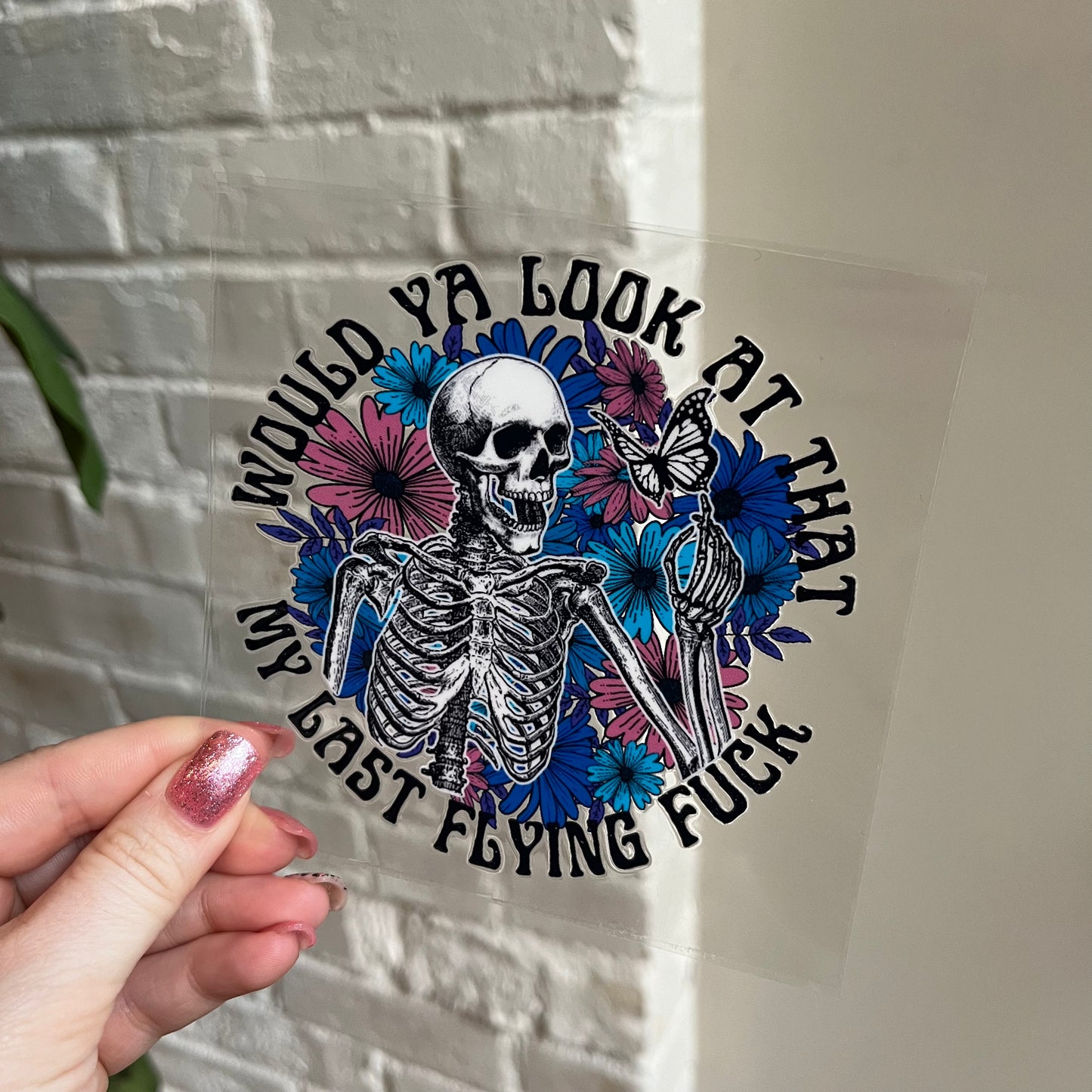 Last Flying F*ck UV DTF Decal