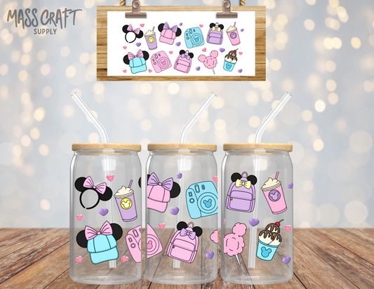 Mouse Backpack UV DTF Wrap