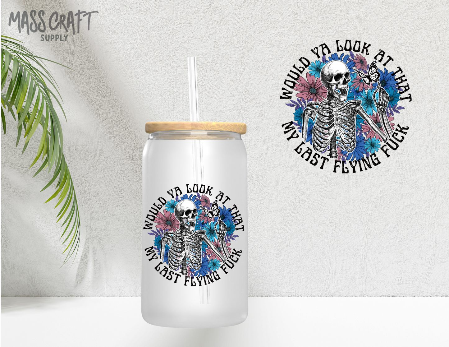 Last Flying F*ck UV DTF Decal