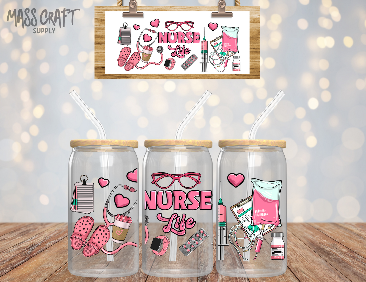 Nurse Life UV DTF Wrap