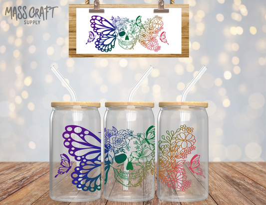 Rainbow Skullify UV DTF Wrap