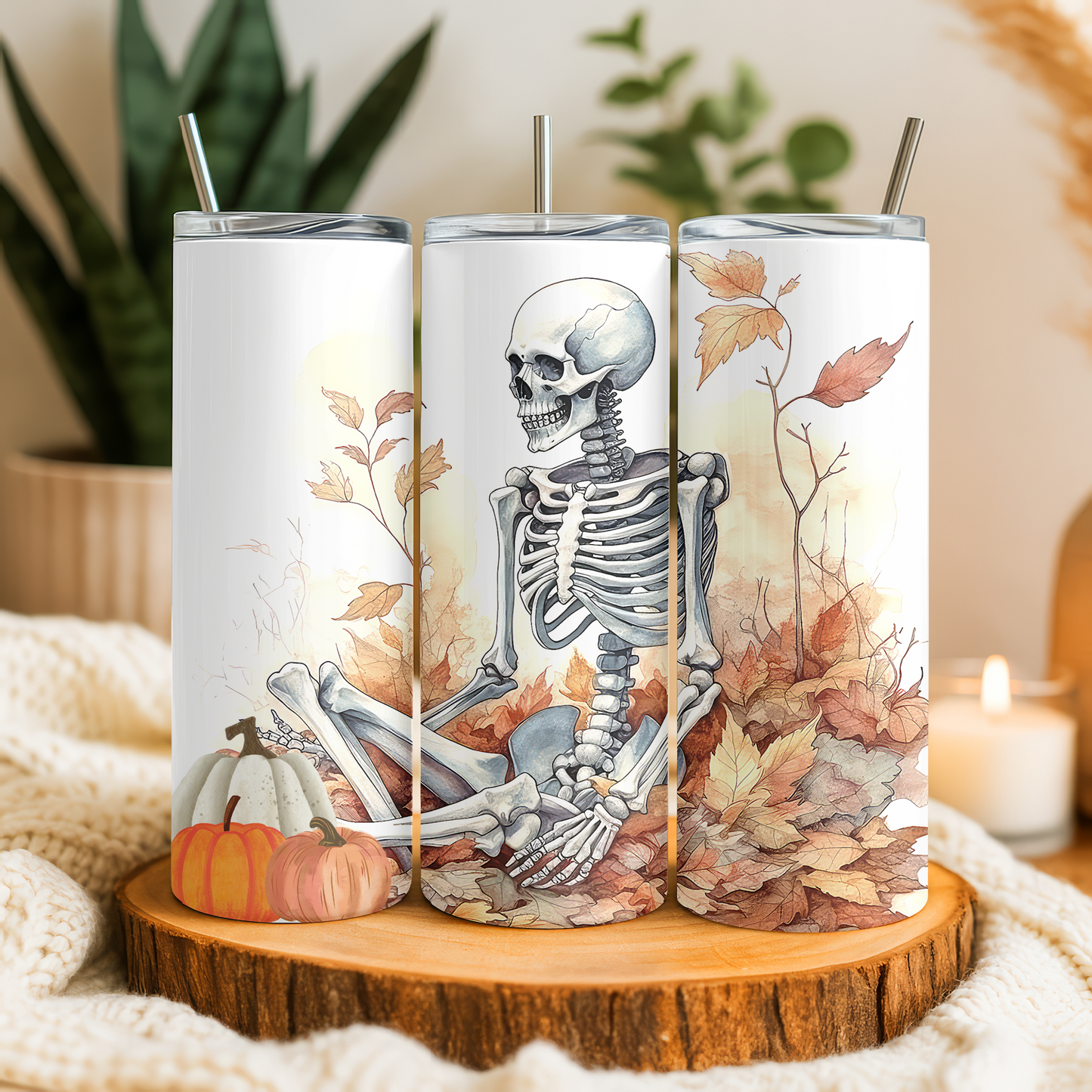 Fall Skeleton 20oz Skinny