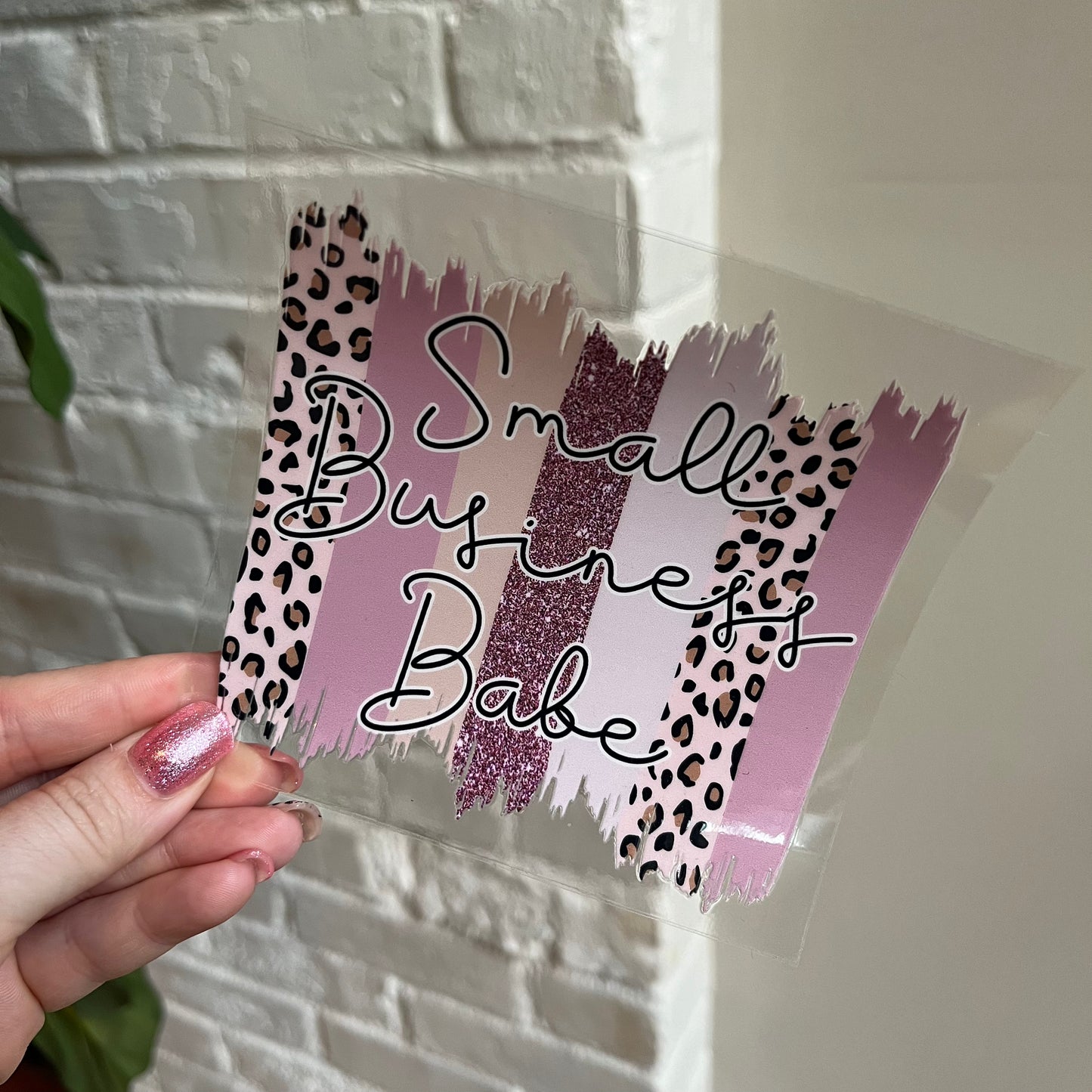 Small Business Babe Swatch UV DTF Decal