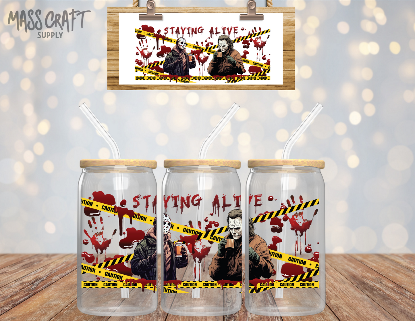 Staying Alive UV DTF Wrap