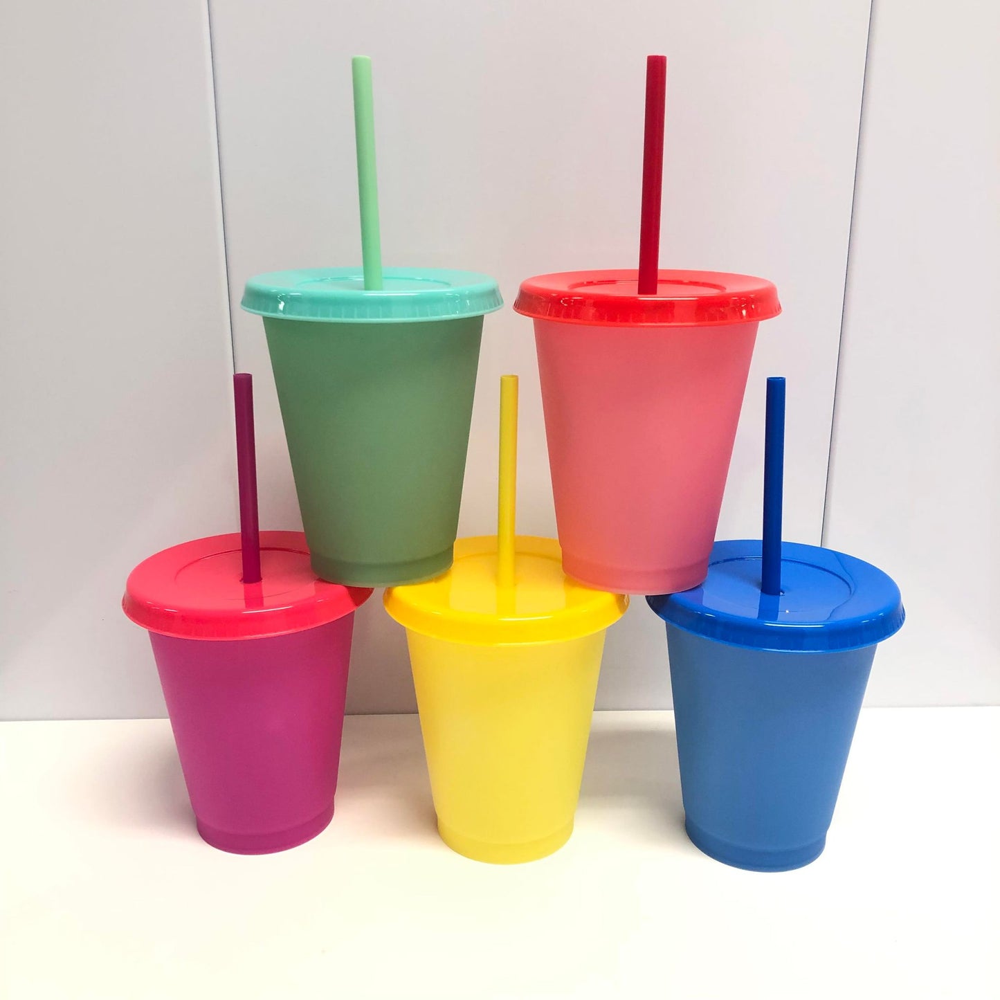 16oz Solid Color Changing Cold Cups