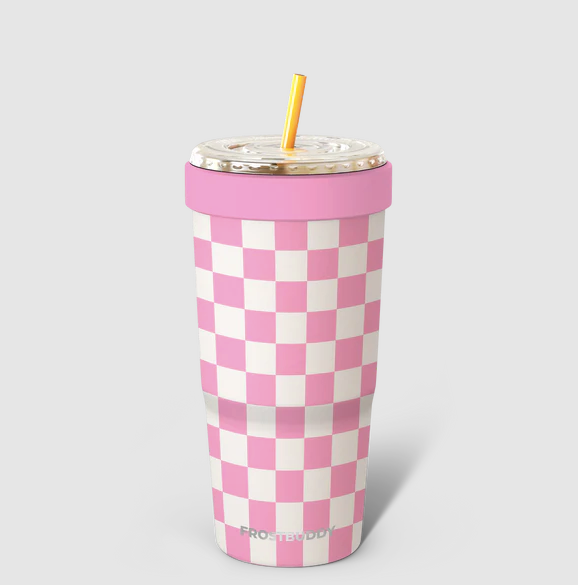 To-Go Buddy | Pink Checkered