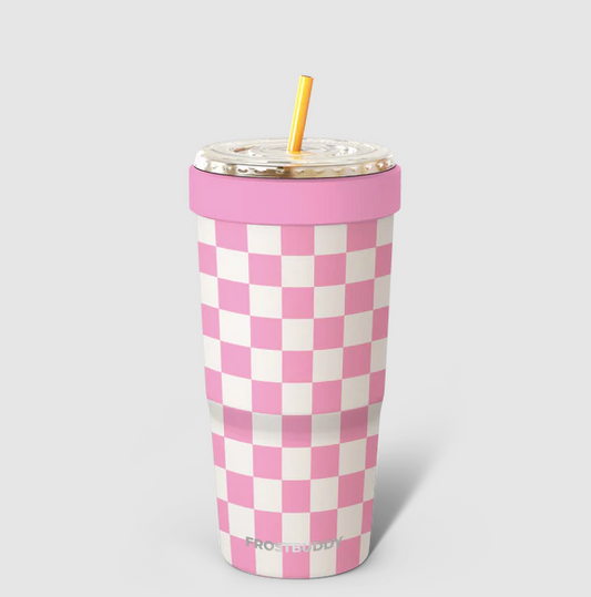 To-Go Buddy | Pink Checkered