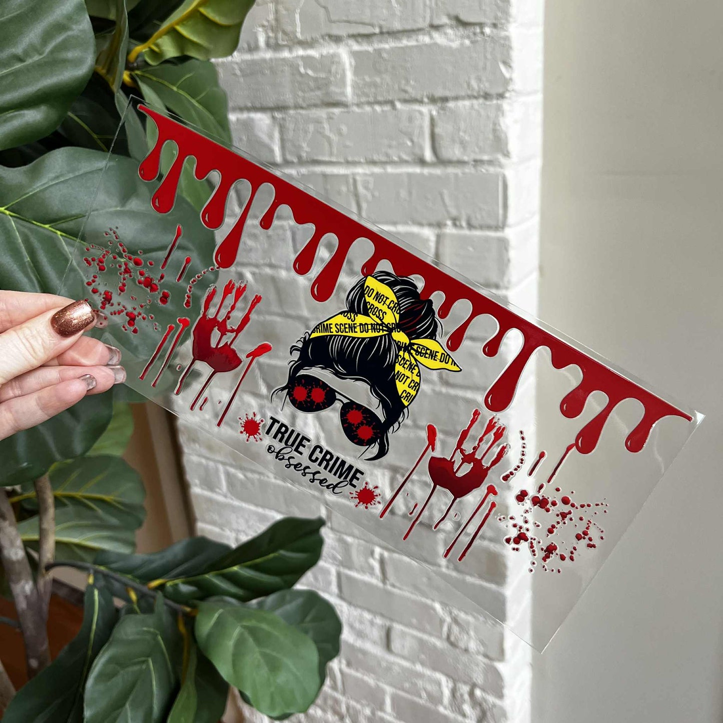 True Crime Obsessed UV DTF Wrap