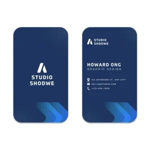 Rounded Corners Business Cards (Vertical)