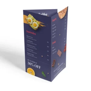 Folded Take-Out Menus