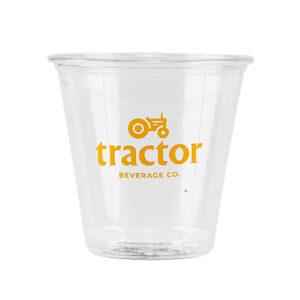 3 oz Custom Printed Clear Plastic PET Sample Cups