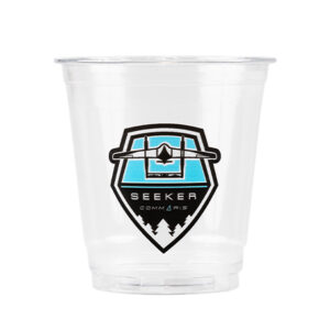 8 oz Custom Printed Clear Plastic PET Cups