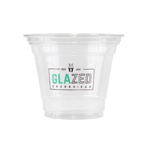 9 oz Custom Printed Clear Plastic PET Cup