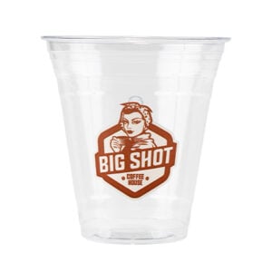 12 oz Custom Printed Clear Plastic PET Cups SKU: P-CCC12